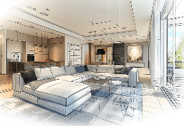 Living room drawing mobile